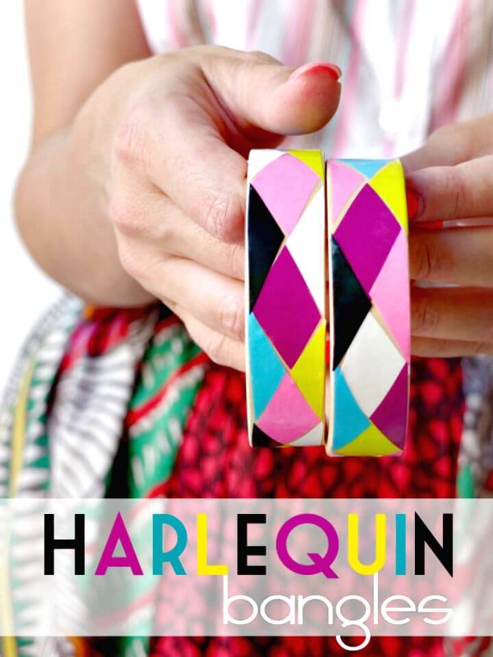 How To Make Harlequin Bangles - DIY