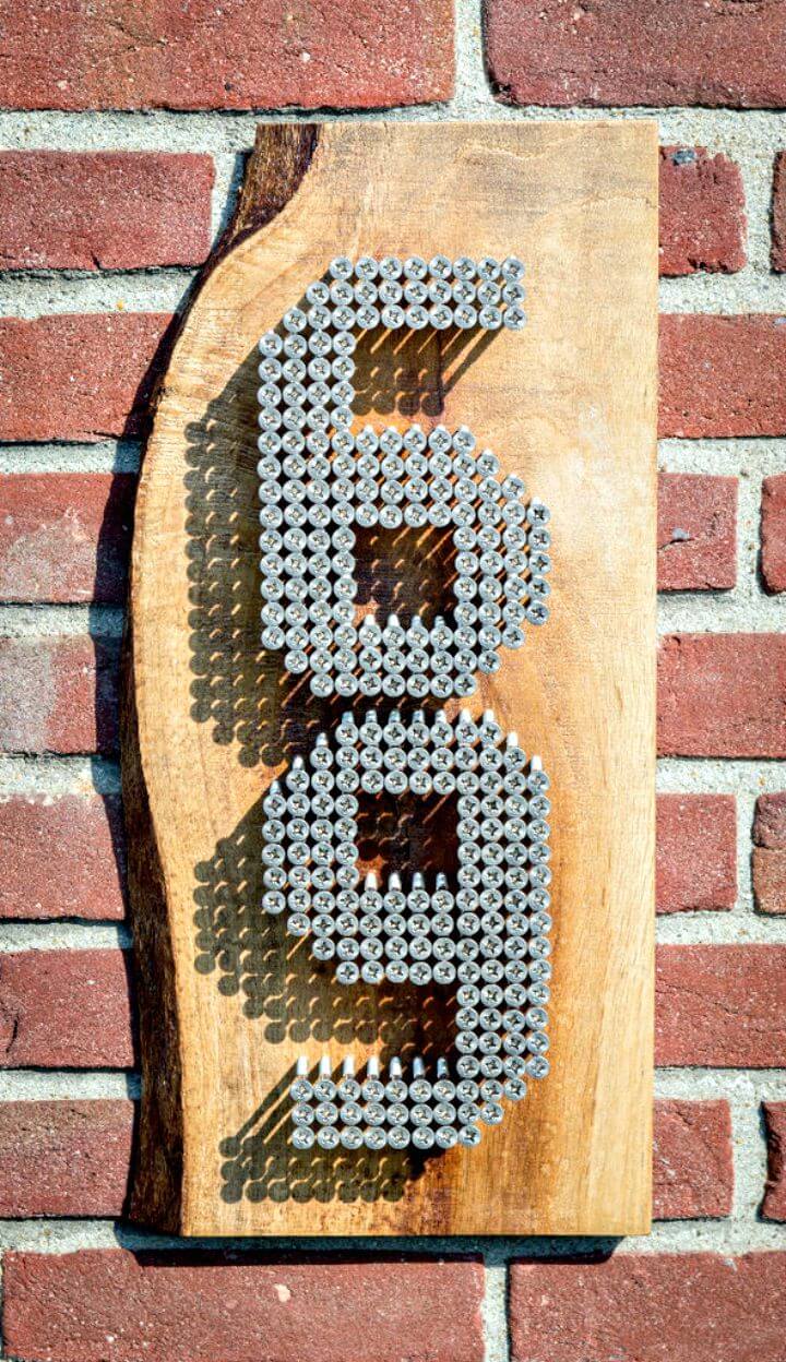 DIY Stainless Steel Home Numbers