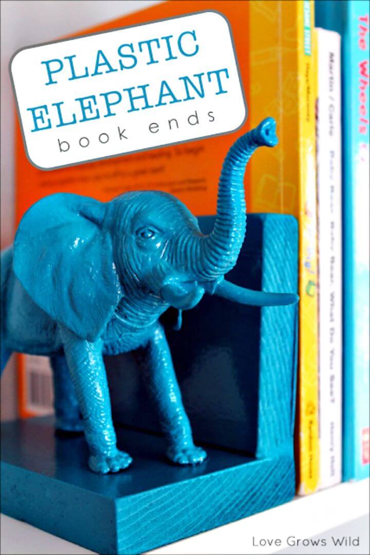 How To Make Plastic Elephant Book Ends - DIY