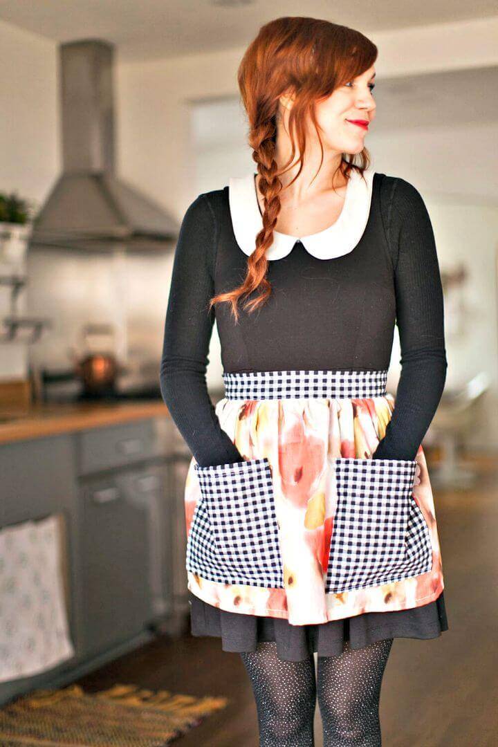 How To Sew Half Apron - DIY Mother's Day Gift