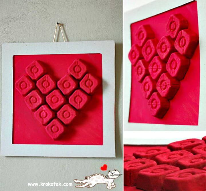 How to Make Heart Wall Art - DIY