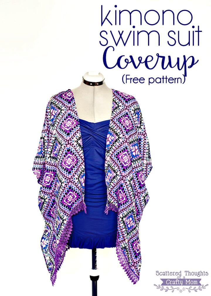 How to Make Kimono Swim Suit Cover Up - Free DIY Pattern 