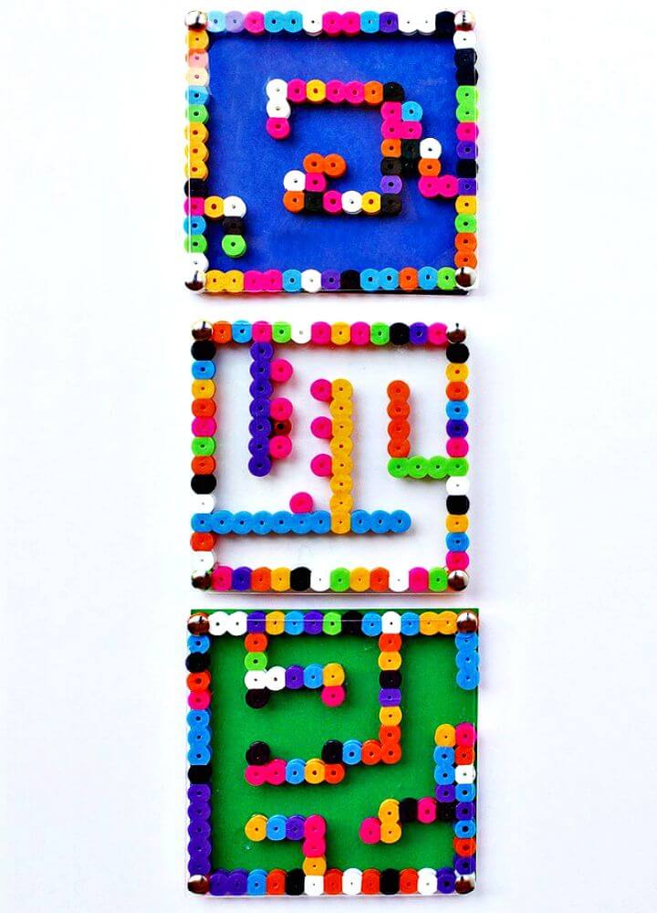 How to Make Perler Bead Mazes Toy - DIY