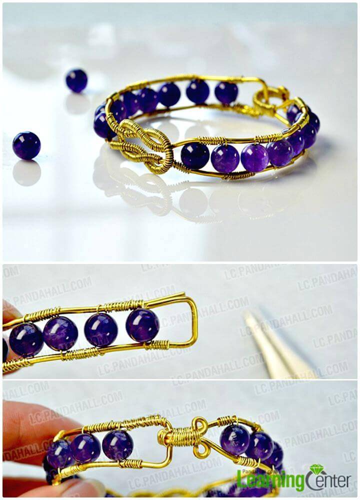 How to Make a Wire Wrapped Bracelet - DIY