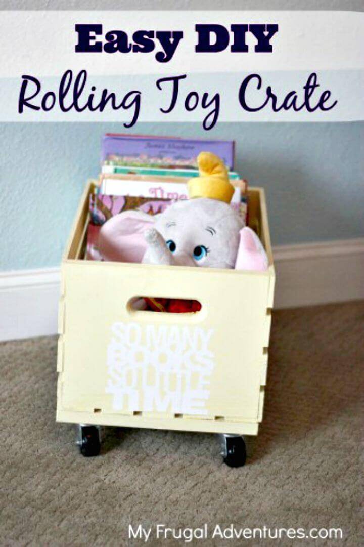 Make a Toy Storage and Book Rolling Crate