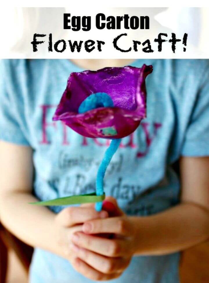 Make Egg Carton Flowers Craft