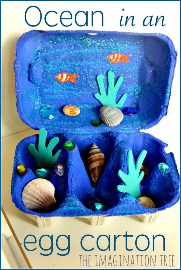 Make Your Own Egg Carton Ocean Craft - DIY