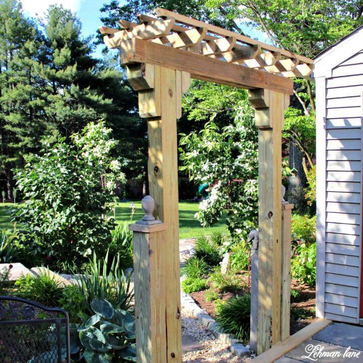 Make Your Own Wooden Arbor - DIY Wooden Ideas