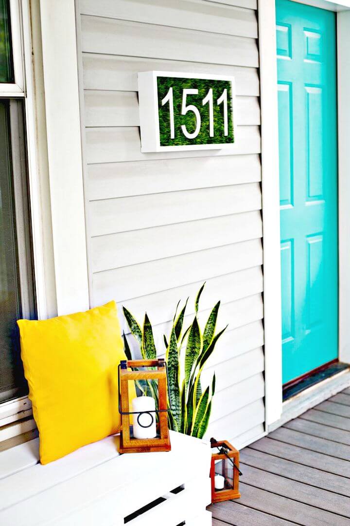 Modern DIY House Number