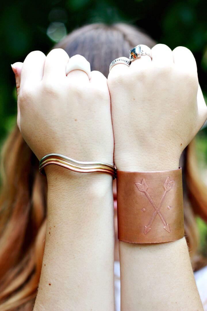 Quick DIY Etched Copper Cuff