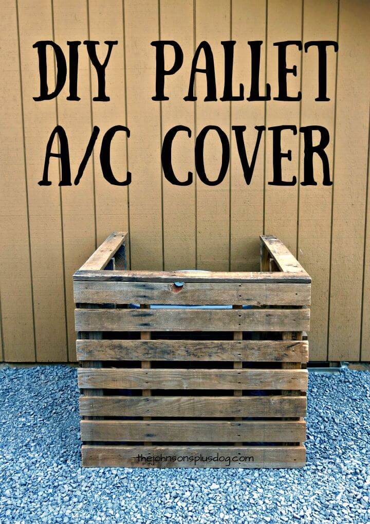 Inexpensive DIY Pallet AC Cover Tutorial 