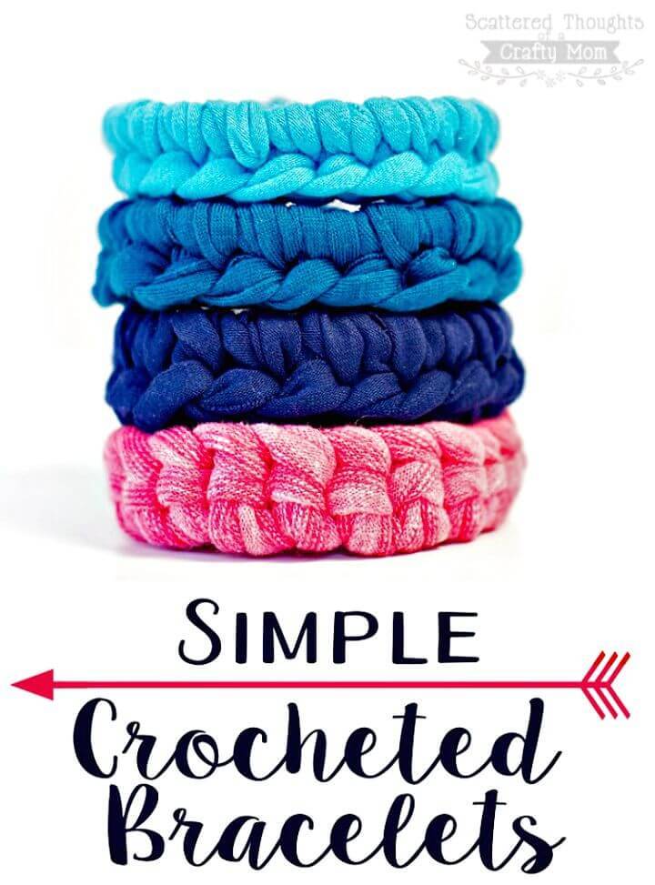 Simple and Easy to Crochet Bracelet - DIY Homemade Jewelry Ideas 