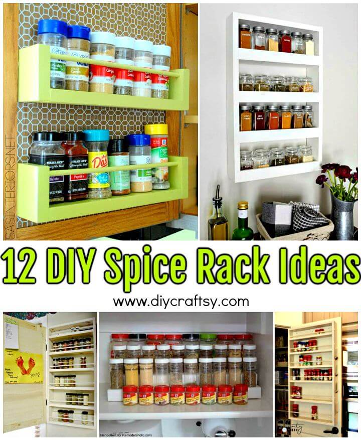 12 DIY Spice Rack Ideas to Update Your Kitchen - DIY &amp; Crafts