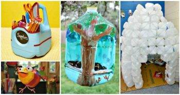 16 Easy Ideas to Reuse Milk Jugs for Crafts, Easy DIY Projects, DIY Crafts, Easy Craft Ideas for Kids