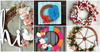 25 DIY Summer Wreath Ideas That Will Blow Your Mind - DIY Wreaths, DIY Projects, DIY Home Decor Ideas, Easy DIY Crafts