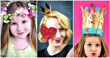 30 Easy DIY Crown Ideas for You and Your Little Crafter- DIY Princess Crown Ideas - DIY Crowns - Easy DIY Craft Ideas and DIY Projects