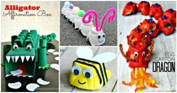 80 DIY Egg Carton Crafts That Make Your Kids Happy - DIY art and Craft Ideas for Kids, Kids Craft Ideas - Craft ideas for kids - DIY Crafts - easy DIY Projects