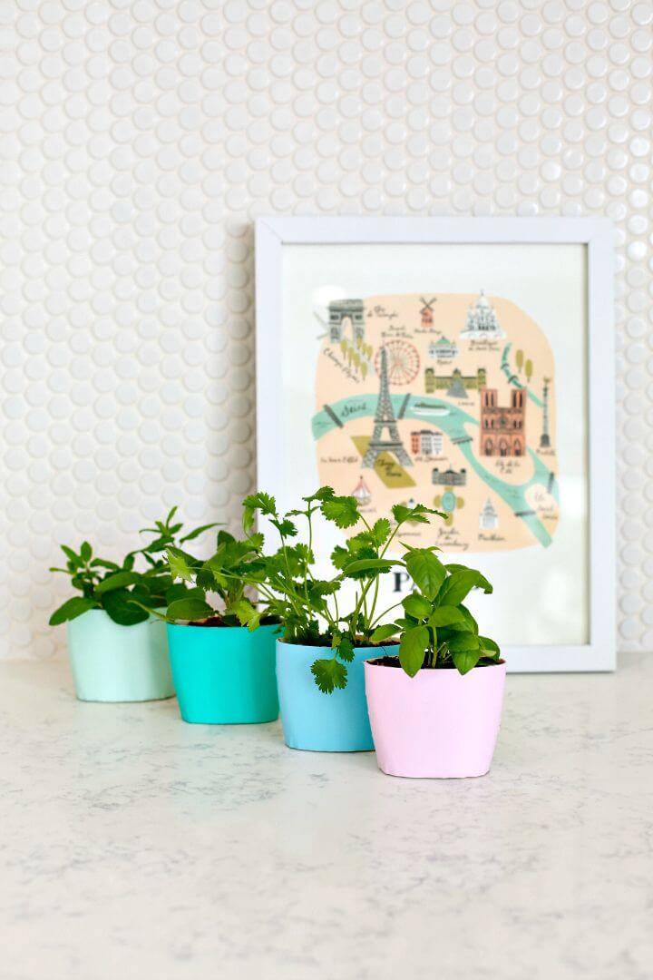 Up-cycled Indoor Herb Garden