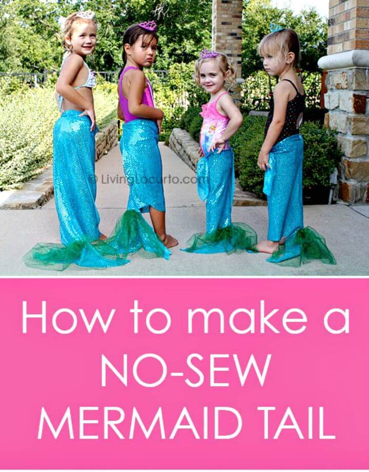 DIY No-sew Mermaid Tails