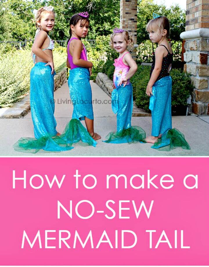 DIY No-sew Mermaid Tails