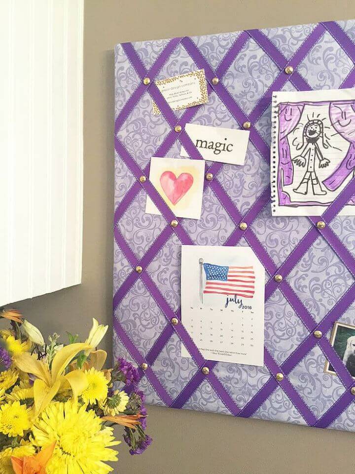 Awesome DIY Ribbon Bulletin Board