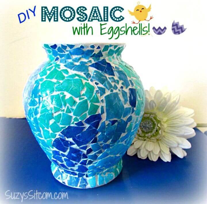Beautiful DIY Mosaic with Eggshells