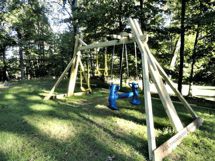 Simple DIY Backyard Swing Set