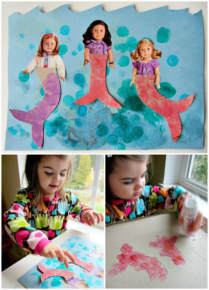 Cute DIY Mermaid Craft For Kids