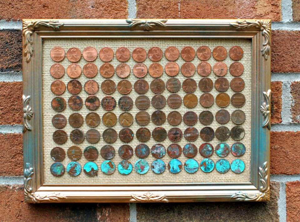 Awesome DIY Ombre Penny Art