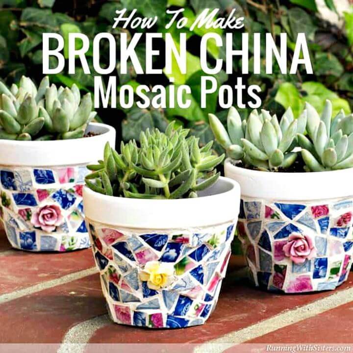 DIY Broken China Mosaics