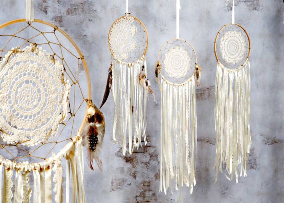 DIY Doily & Ribbon Dream-catcher