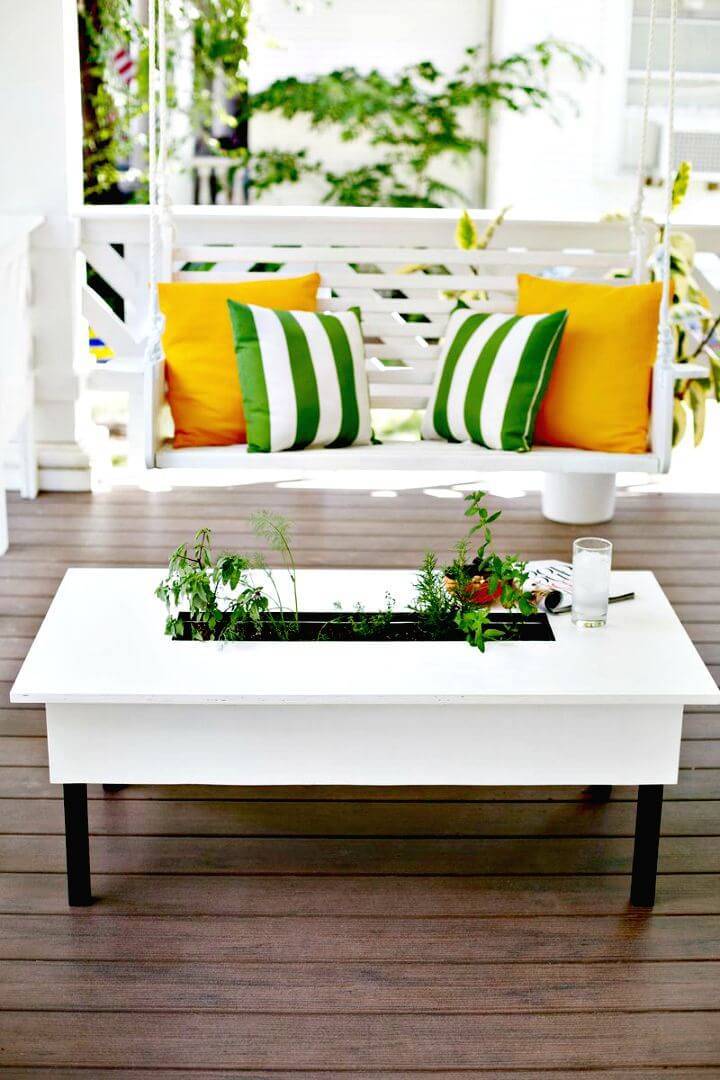 How to Create Herb Planter Coffee Table 