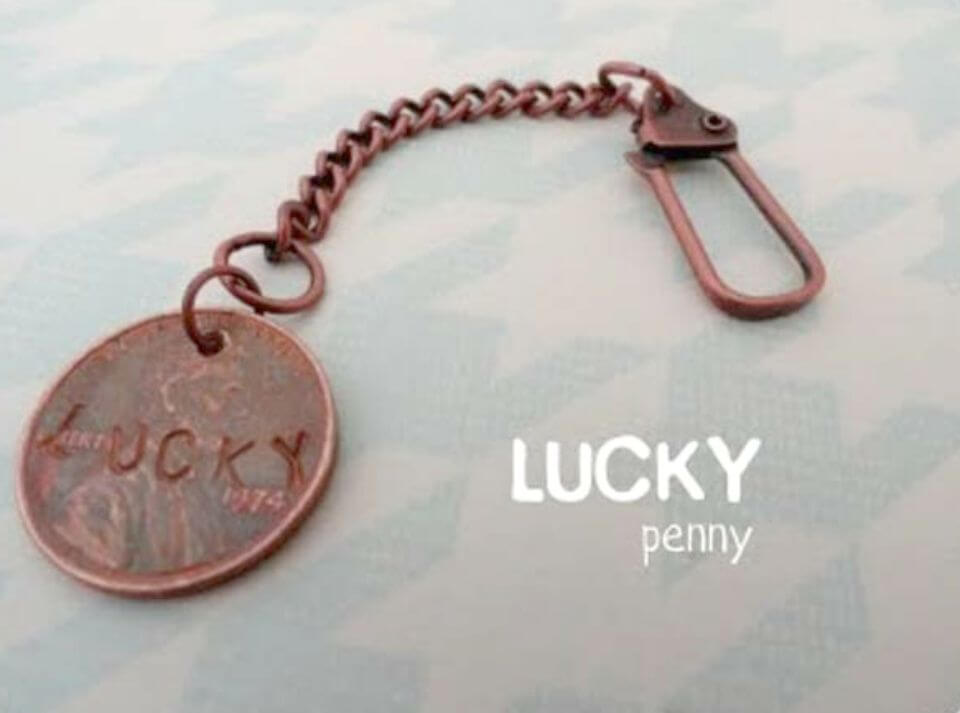 Super Fast and Easy DIY Lucky Penny Keychain For $5