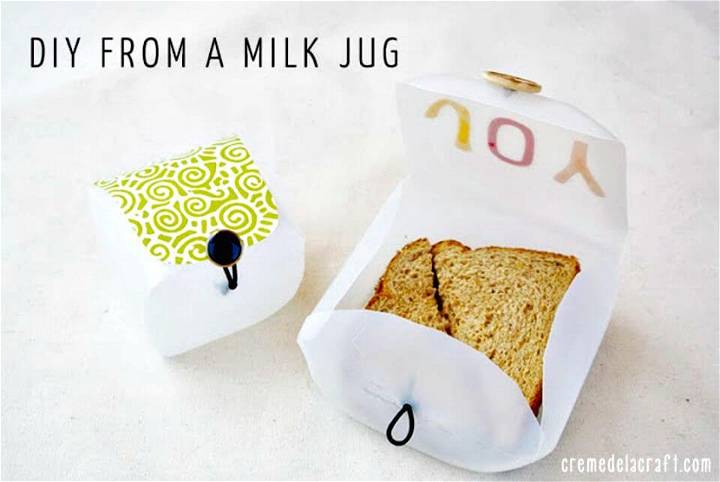 How to Make Lunchbox Container from a Milk Jug - DIY