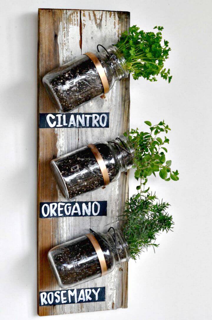 Mason Jar Herb Planter