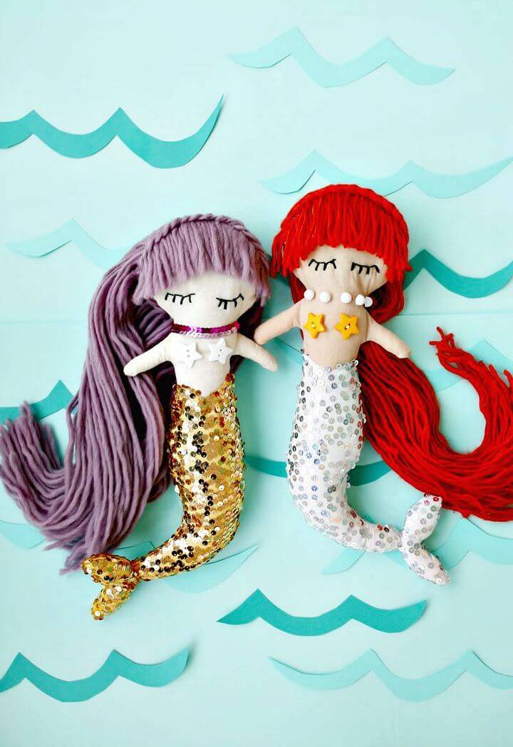 DIY Mermaid Plush Dolls