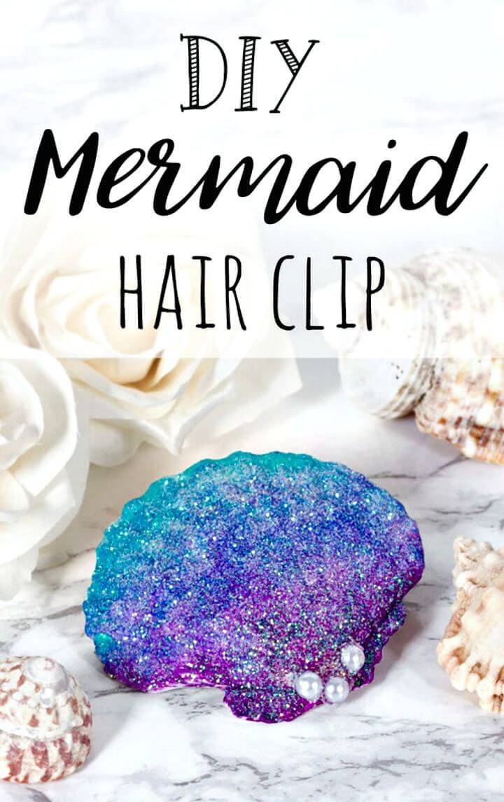 Make a Mermaid Shell Hair Clip Craft