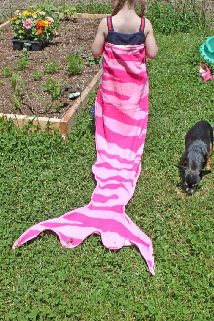 DIY Mermaid Tail Towel Tutorial