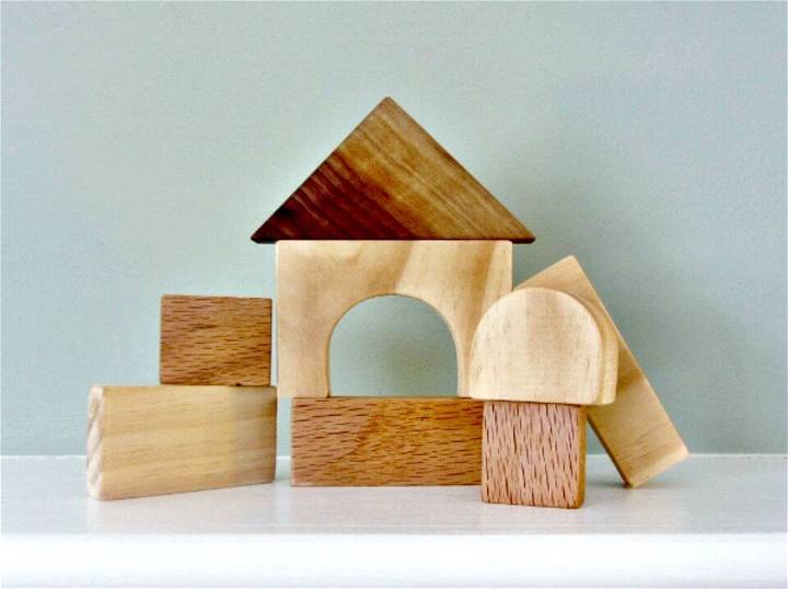 DIY Natural Wooden Blocks for Children