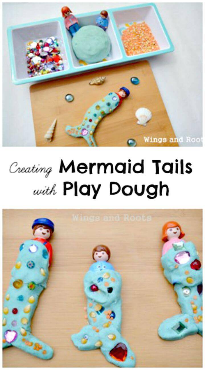 DIY Play Dough Mermaid Tails
