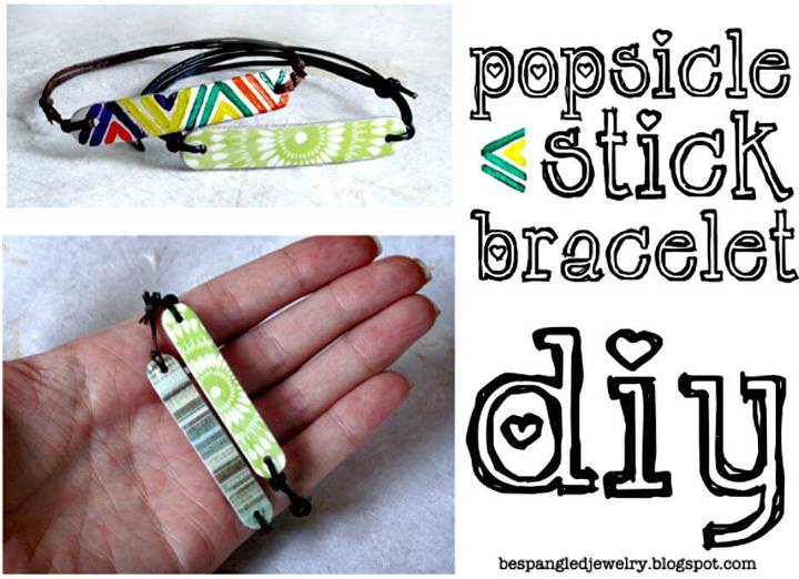 DIY Popsicle Stick Bracelets