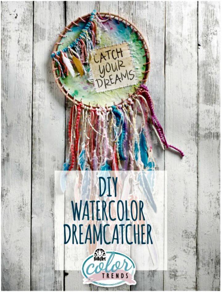 DIY Watercolor Dream-catcher