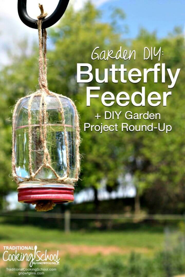 How to Make Mason Jar Butterfly Feeder