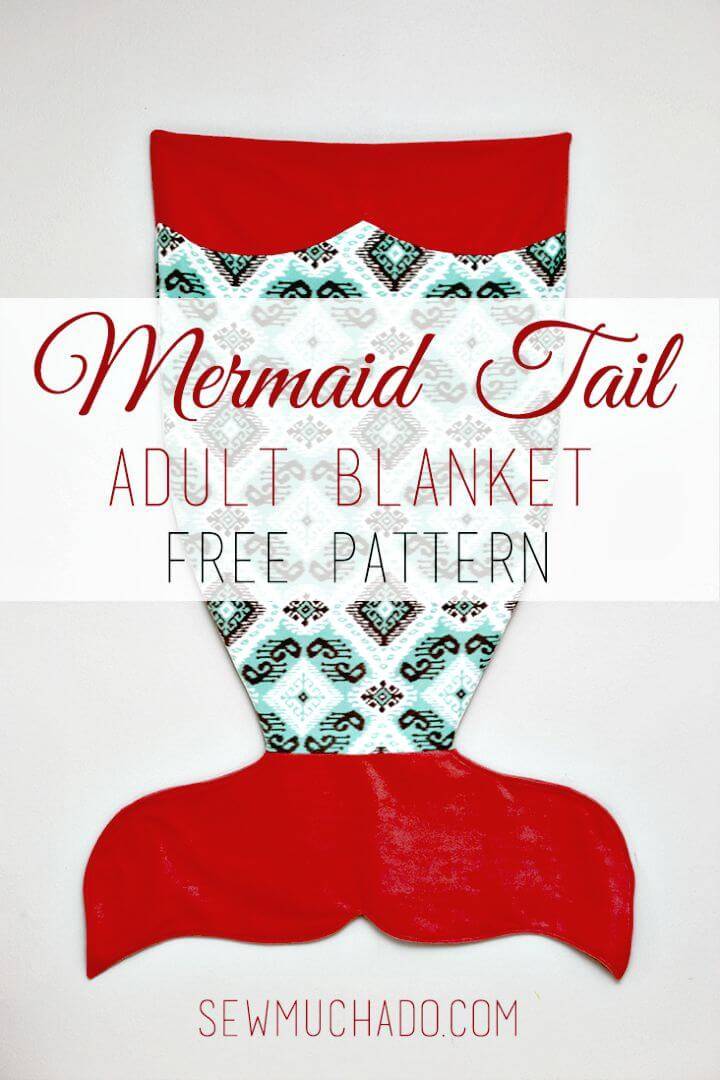 DIY Adult Mermaid Tail Blanket