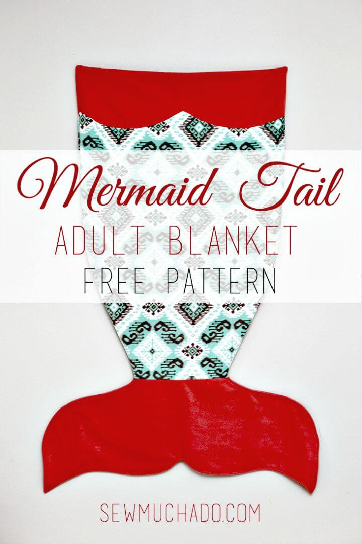 DIY Adult Mermaid Tail Blanket