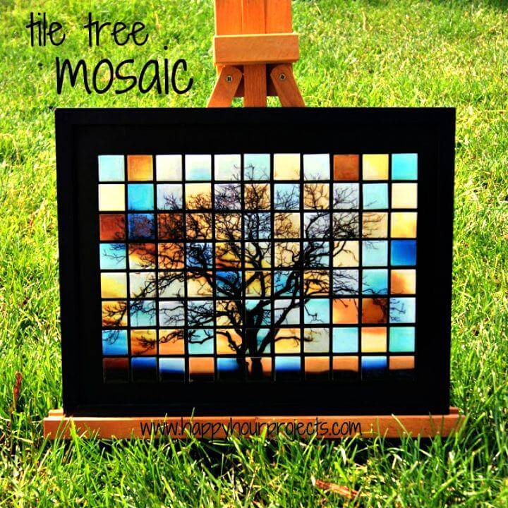 How To Make Glass Tile Tree Mosaic