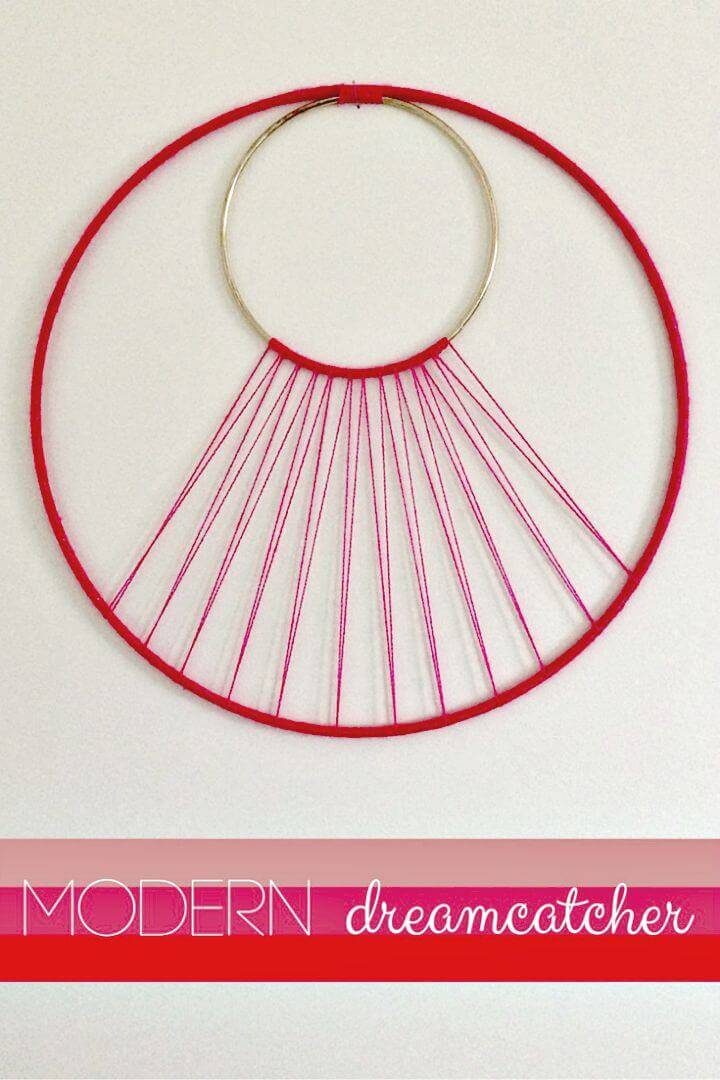 How To Make Modern Dream-catcher - DIY for Bare Wall 