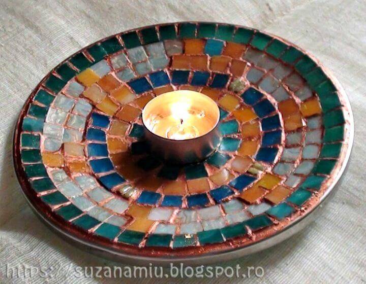 How To Make Mosaic On A Cover Pot