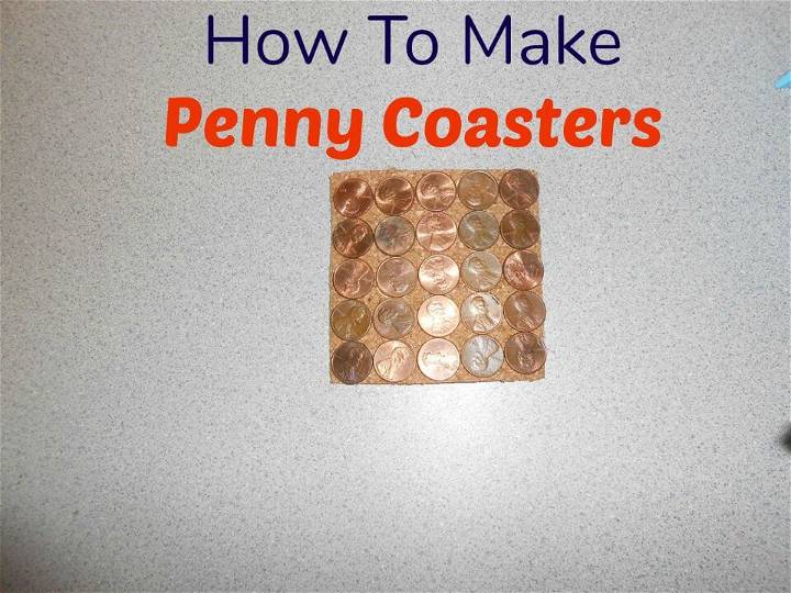 Little DIY Penny Coasters Tutorial