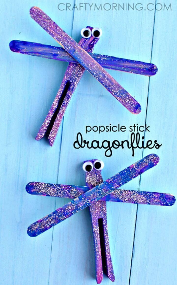 How To Make Popsicle Stick Dragonfly Spring